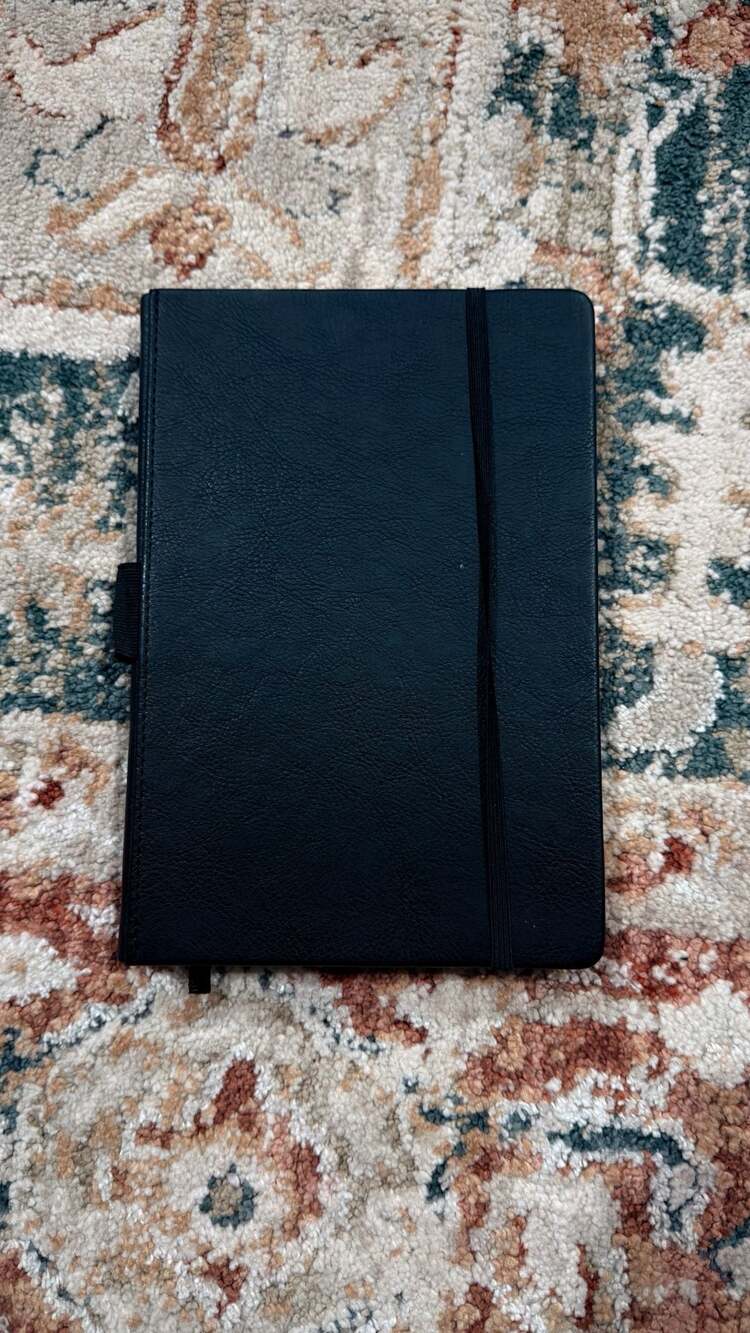 Lemome Black Hardcover Lined Journal Notebook